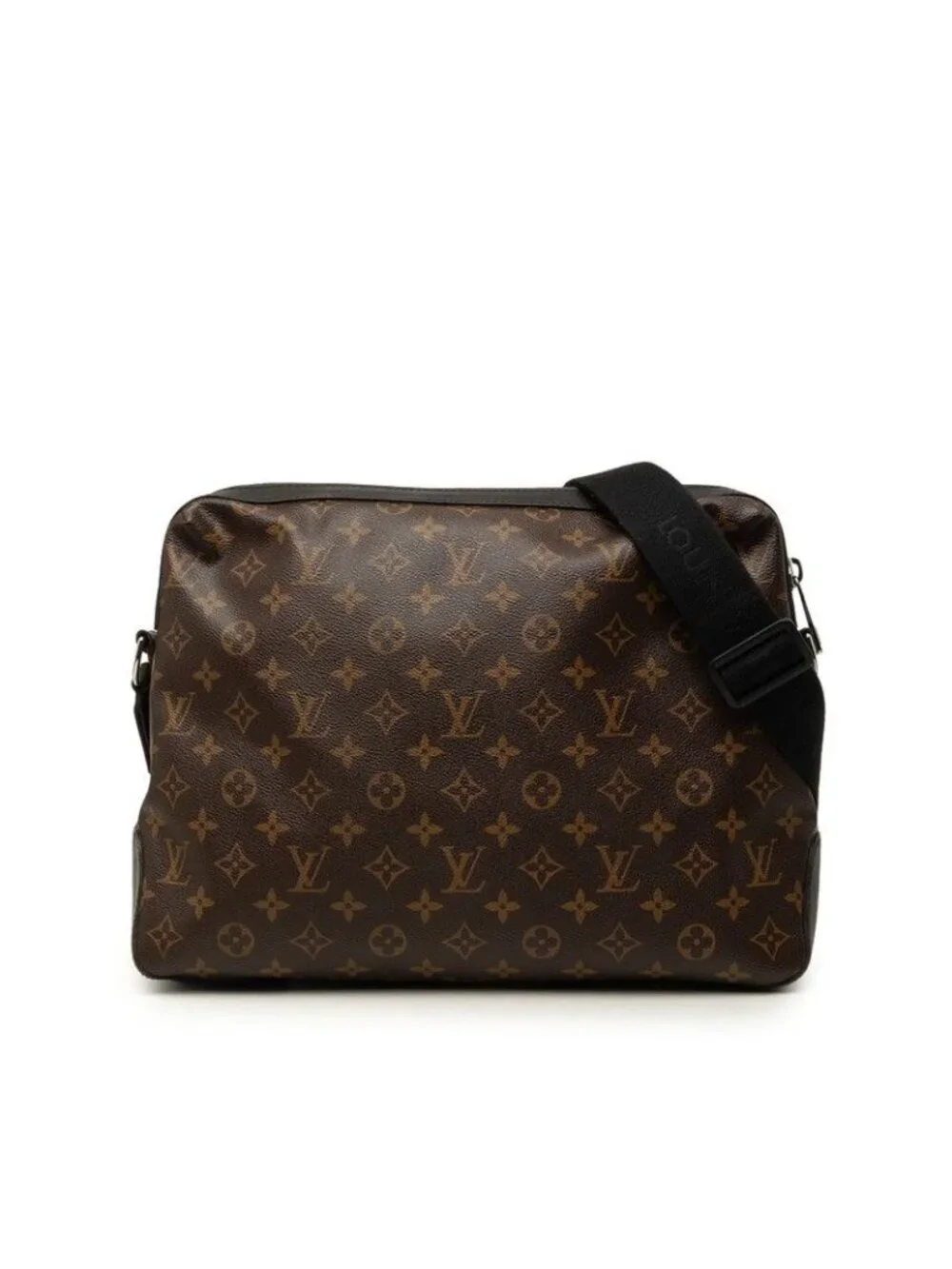 Louis Vuitton Monogram Macassar Torres Crossbody Shoulder Bag Brown Leather